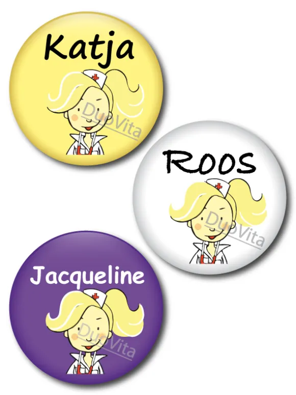 Button Verpleegster blond