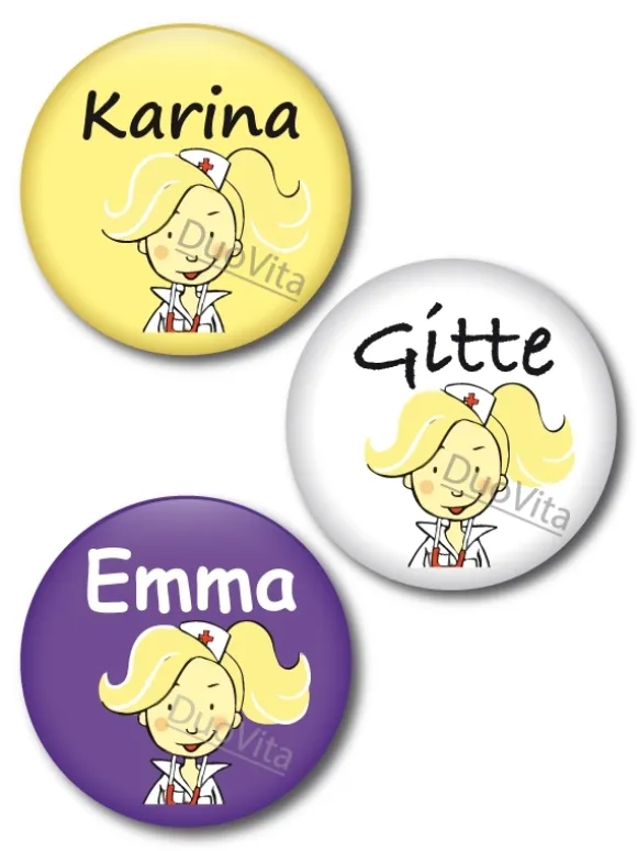 Button Verpleegster blond